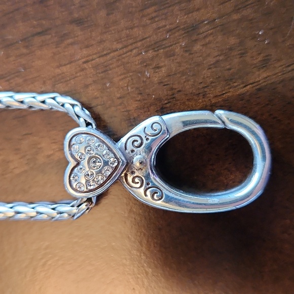 BRIGHTON CRYSTAL HEART CHARM NECKLACE - Picture 3 of 6